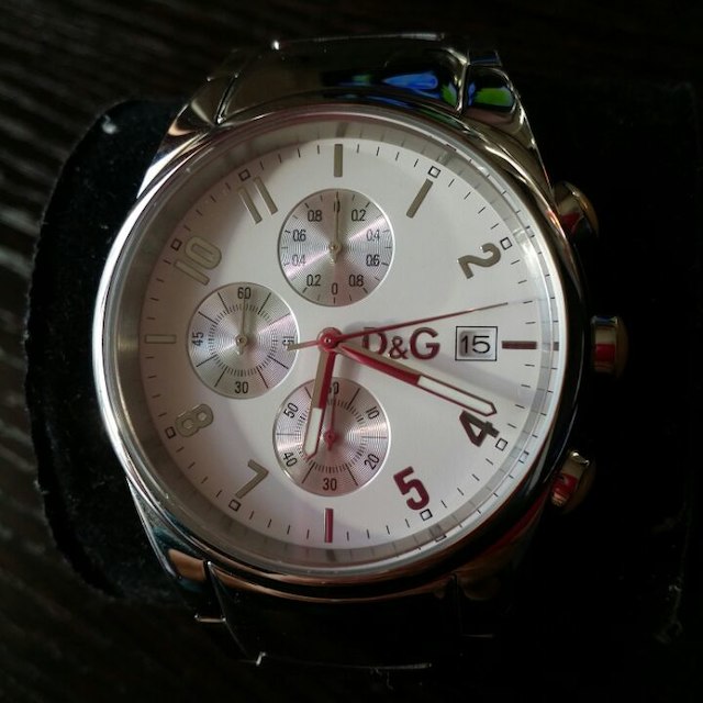 DOLCE&GABBANA(ドルチェアンドガッバーナ)の値下げD&G TIME 5ATM WATER RESISTANT メンズの時計(その他)の商品写真