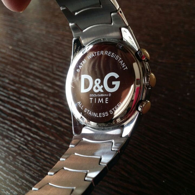 DOLCE&GABBANA(ドルチェアンドガッバーナ)の値下げD&G TIME 5ATM WATER RESISTANT メンズの時計(その他)の商品写真