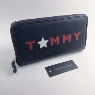 トミーヒルフィガー(TOMMY HILFIGER)のTOMMYHILFIGERトミー★ネイビーロゴ　長財布　新品未使用(財布)