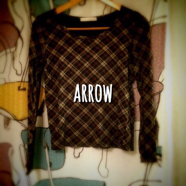 ARROW(アロー)の【お値下】ARROW★チェックカットソー レディースのトップス(カットソー(長袖/七分))の商品写真