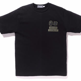 アベイシングエイプ(A BATHING APE)のBAPE® X UNDEFEATED TEE ブラック Ｌサイズ(Tシャツ/カットソー(半袖/袖なし))