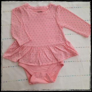 ベビーギャップ(babyGAP)のbabyGAP♡ペプラム型ロンパ♡80(ロンパース)