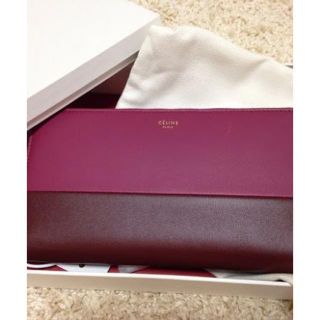 セリーヌ(celine)の【レア】CELINE バイカラー長財布(財布)