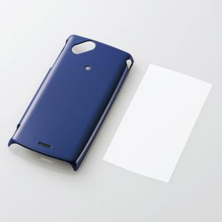 エレコム(ELECOM)のdocomo XperiaTM arc SO-01C用シェルカバー ブルー(Androidケース)