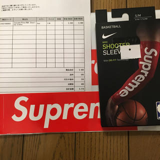 シュプリーム(Supreme)のsupreme nike NBA shooting sleeve red S/M(バスケットボール)