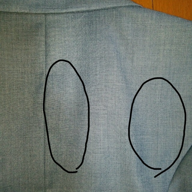 ブルージャケット　M レディースのジャケット/アウター(テーラードジャケット)の商品写真