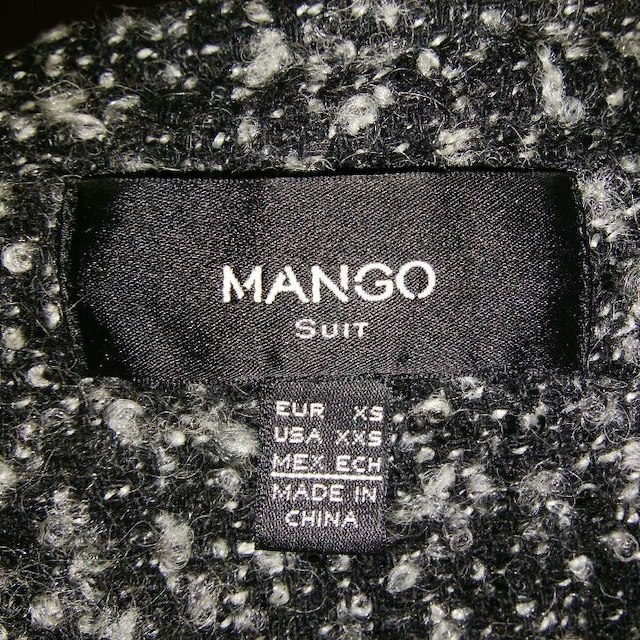 MANGO(マンゴ)の【MANGO】ツイードのノーカラージャケット レディースのジャケット/アウター(ノーカラージャケット)の商品写真