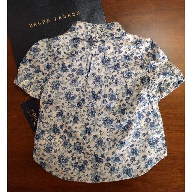 新品タグ付き ラルフローレン 花柄 フローラル 女の子 半袖 ポロシャツ 90