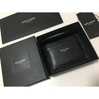 サンローラン(Saint Laurent)の[新品/ 大特価] サンローラン カードケース (ブラック/ カーフレザー)(名刺入れ/定期入れ)