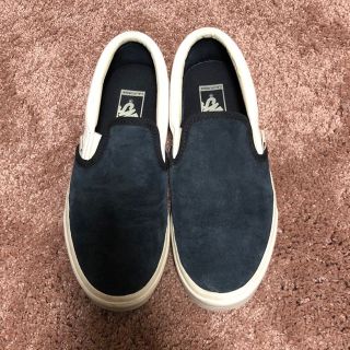 ヴァンズ(VANS)のvans バンズ スリッポン スコッチガード ネイビー(スニーカー)