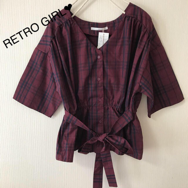 RETRO GIRL(レトロガール)のRETRO GIRL❤️リボンシャツ レディースのトップス(シャツ/ブラウス(長袖/七分))の商品写真