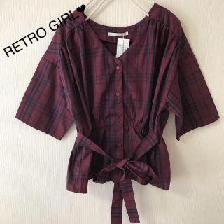 レトロガール(RETRO GIRL)のRETRO GIRL❤️リボンシャツ(シャツ/ブラウス(長袖/七分))