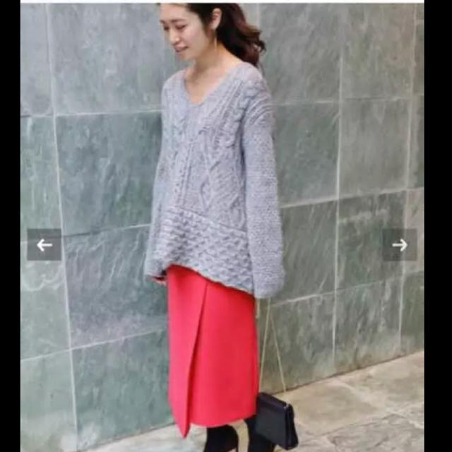 IENA(イエナ)のIENA IENA×NaokoTsuji 無地デザインラップスカート レディースのスカート(ロングスカート)の商品写真