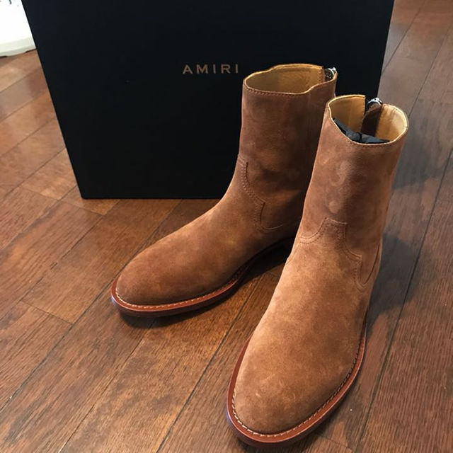 AMIRI SHANE BOOTS US8 ブーツ 26cm ブラウン アミリ メンズの靴/シューズ(ブーツ)の商品写真