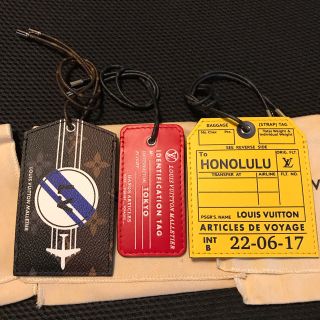 外箱不良宅配便送料無料 ルイヴィトン 18ss ネームタグ ホノルル 3枚