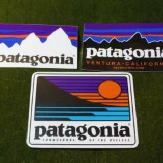 パタゴニア(patagonia)のお得な3枚set patagonia パタゴニア 定番+サンセット ステッカー(登山用品)