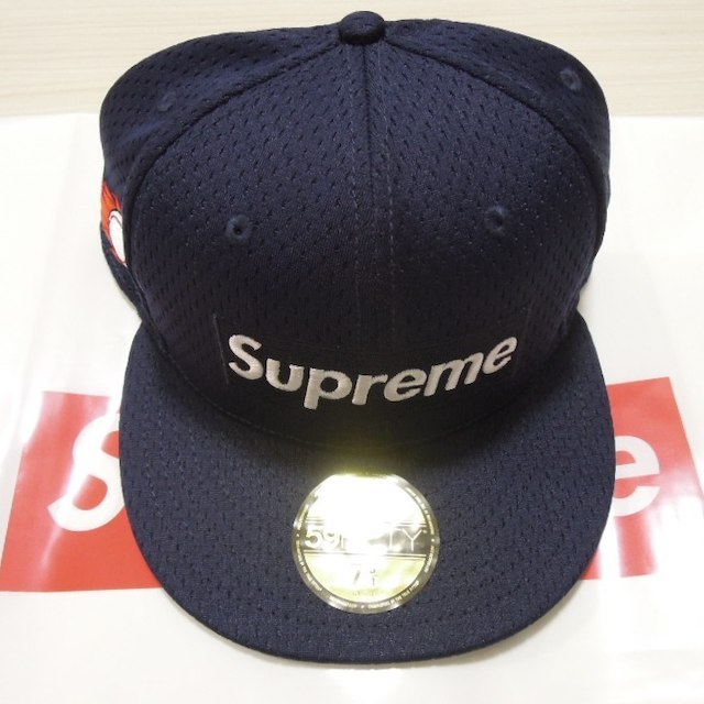 Mesh Box Logo New Era Cap  7 3/4 18SSネイビーサイズ