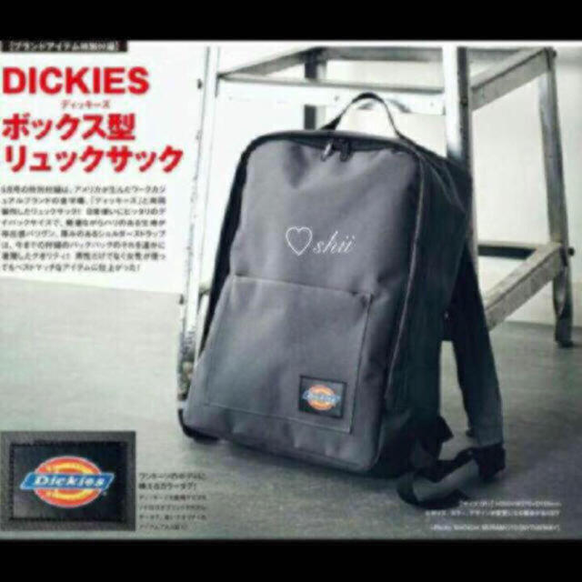 Dickies(ディッキーズ)の新品 未開封 未使用 雑誌 ディッキーズ ボックス型 リュックサック ザラ ハレ メンズのバッグ(バッグパック/リュック)の商品写真