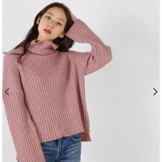 マウジー(moussy)のmoussy ニット ピンク(ニット/セーター)