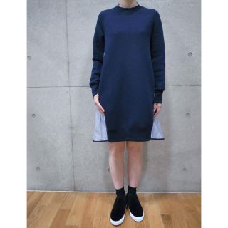 サカイ(sacai)のsacai luck Back Flare Sweat One-piece(ひざ丈ワンピース)