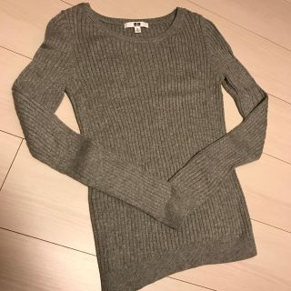 ユニクロ(UNIQLO)のユニクロ♡カシミヤ混リブコットンニット(ニット/セーター)