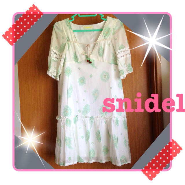 SNIDEL(スナイデル)のsnidel♡ペイズリー柄ガーリーワンピ レディースのワンピース(ひざ丈ワンピース)の商品写真