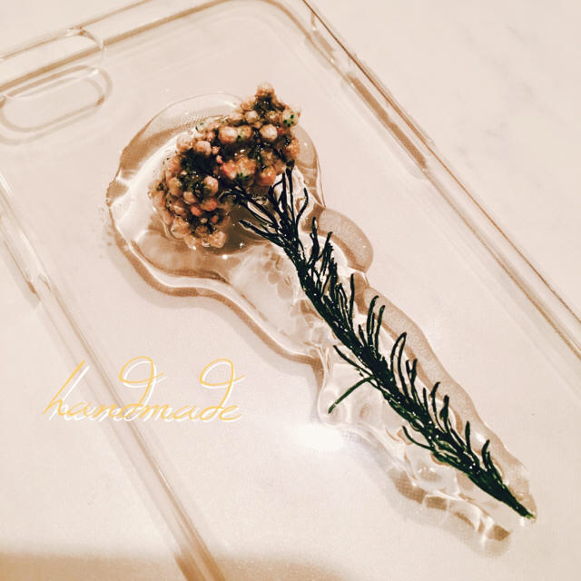 handmade botanical iPhone case ハンドメイドのスマホケース/アクセサリー(スマホケース)の商品写真