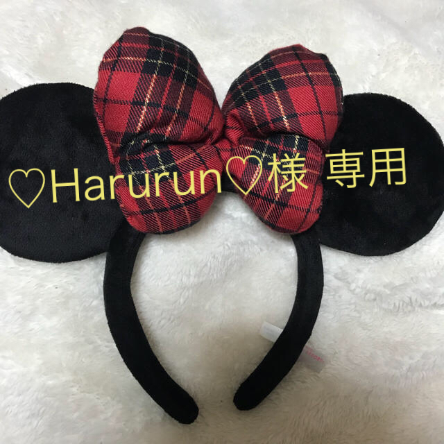 Disney - ミニーマウス チェックリボンカチューシャの通販 by nn