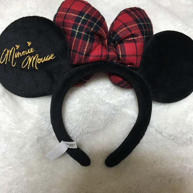 ディズニー ミニー カチューシャ チェック - ヘアバンド