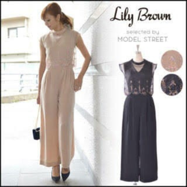 lilybrown????オーガンジー刺繍コンビネゾン????ロンパース????