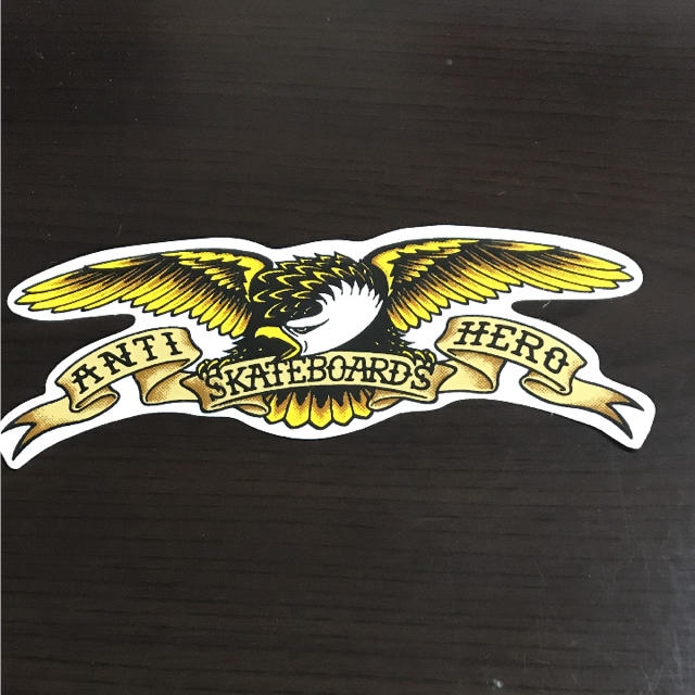ANTIHERO(アンチヒーロー)の【縦5cm横12.7cm】ANT HERO ステッカー 自動車/バイクのバイク(ステッカー)の商品写真