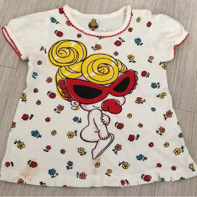 HYSTERIC MINI(ヒステリックミニ)のヒスミニ Aライン Tシャツ 80 キッズ/ベビー/マタニティのベビー服(~85cm)(Ｔシャツ)の商品写真