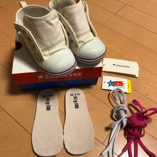 コンバース(CONVERSE)のキッズ コンバース ハイカットスニカー  オフホワイト 14.5cm(スニーカー)