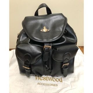 ヴィヴィアンウエストウッド(Vivienne Westwood)のvivienne westwood 新品同様 黒レザーリュック(リュック/バックパック)