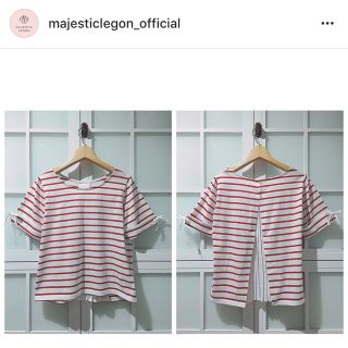 マジェスティックレゴン(MAJESTIC LEGON)のボーダー Tシャツ(Tシャツ(半袖/袖なし))