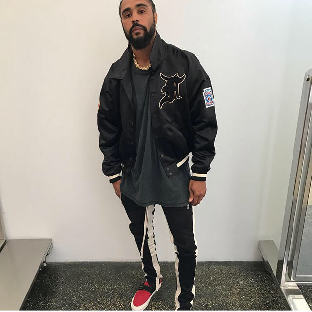 fear of god satin baseball jacket