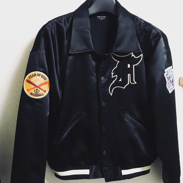 FEAR OF GOD - fear of god satin baseball jacketの通販 by
