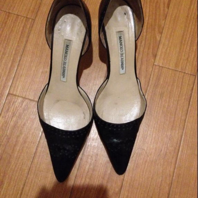 MANOLO BLAHNIK(マノロブラニク)のマノロブラニク レザーパンプス👠 レディースの靴/シューズ(ハイヒール/パンプス)の商品写真