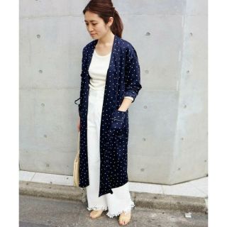 イエナ(IENA)のまゆ様専用❄️超美品17SSドットガウンワンピース36(ひざ丈ワンピース)