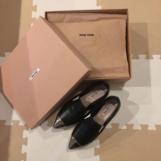 ミュウミュウ(miumiu)のMIU MIU  ミュウミュウ  スリッポン 厚底(スリッポン/モカシン)