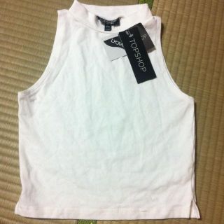 トップショップ(TOPSHOP)のTOPSHOPハイネックノースリーブ(カットソー(半袖/袖なし))