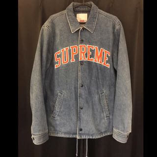 シュプリーム(Supreme)の【 M 】 supreme デニムコーチジャケット(Gジャン/デニムジャケット)