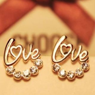 【即納】新品 Love pierce ラブ ピアス ゴールド  ロンハーマン(ピアス)