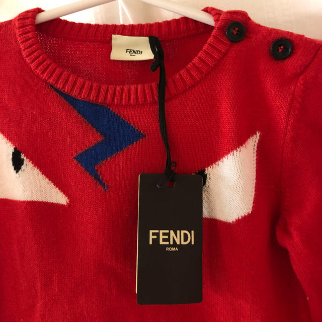 FENDI(フェンディ)の専用です 中古美品 フェンディ  ベビー 12M モンスターセーター キッズ/ベビー/マタニティのベビー服(~85cm)(ニット/セーター)の商品写真