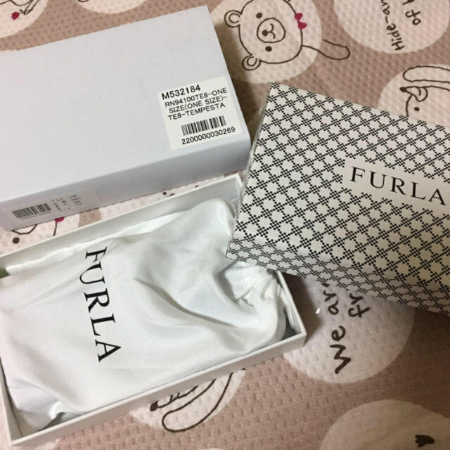 新品 FURLA フルラ 定価13,200円　4連キーケース グリーンベージュ