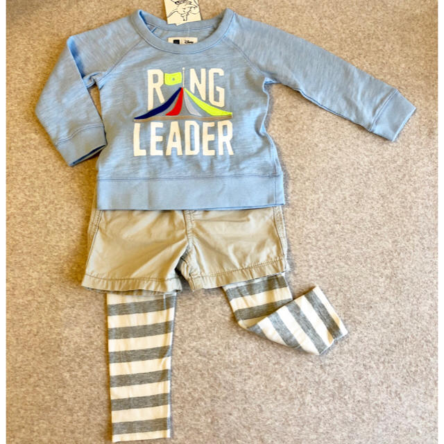 babyGAP(ベビーギャップ)の新品未使用 ギャップ GAP 長袖スウェット 水色 1才 2才 18m 24m キッズ/ベビー/マタニティのキッズ服男の子用(90cm~)(ジャケット/上着)の商品写真