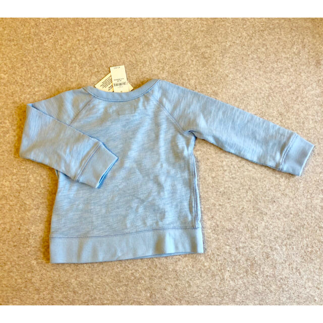 babyGAP(ベビーギャップ)の新品未使用 ギャップ GAP 長袖スウェット 水色 1才 2才 18m 24m キッズ/ベビー/マタニティのキッズ服男の子用(90cm~)(ジャケット/上着)の商品写真