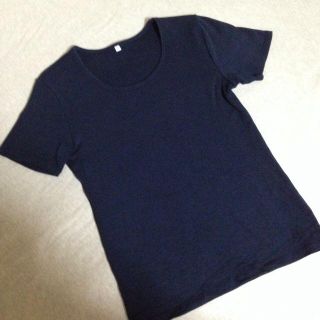 ムジルシリョウヒン(MUJI (無印良品))の無印良品 ネイビーTシャツ(Tシャツ(半袖/袖なし))