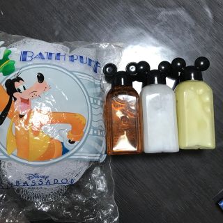 ディズニー(Disney)のディズニー ホテル アメニティ シャンプー リンス バスジェル(旅行用品)