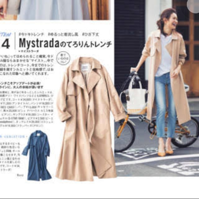 Mystrada(マイストラーダ)のマイストラーダ☆デニムトレンチ☆美品 レディースのジャケット/アウター(トレンチコート)の商品写真